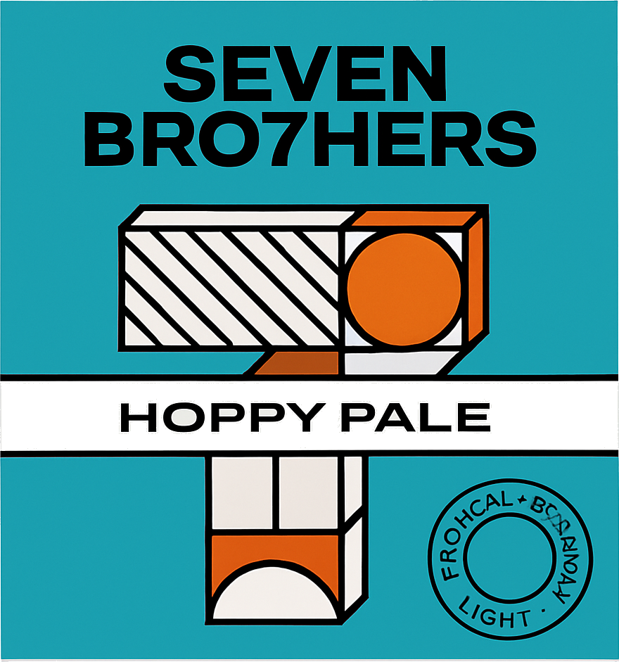 Etiket van Seven Bro7hers Hoppy Pale