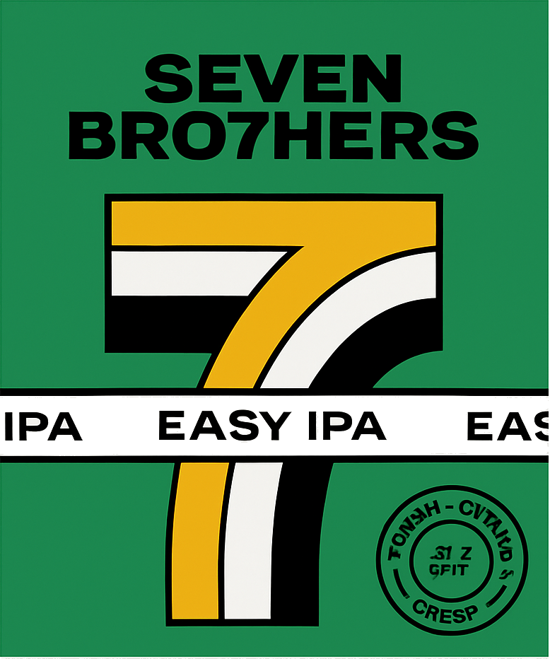 Etiket van Seven Bro7hers Easy IPA