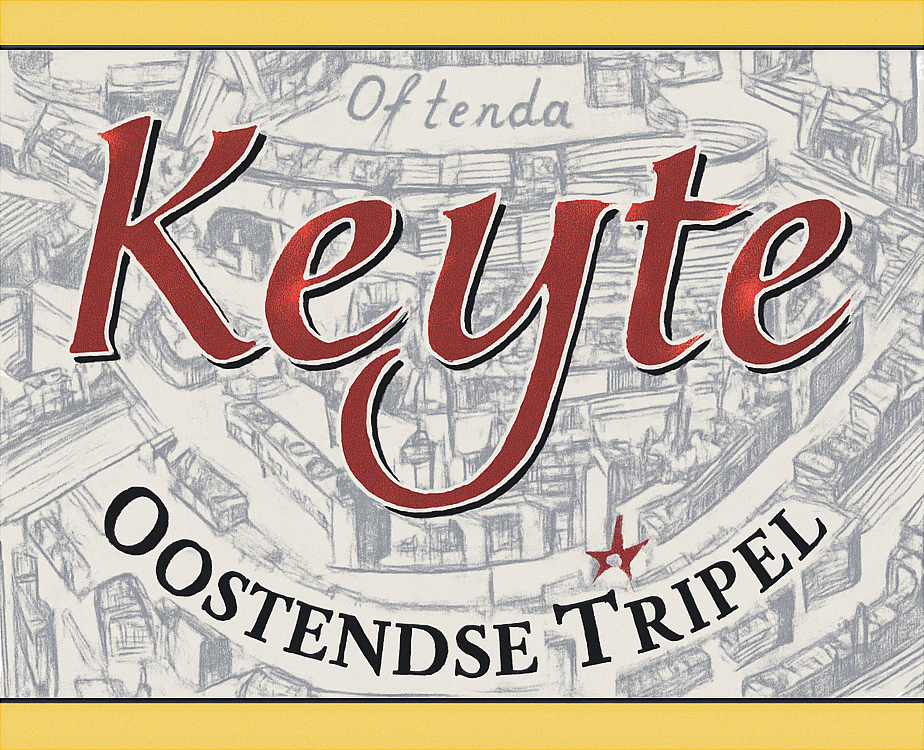 Etiket van Strubbe Keyte Oostendse Tripel