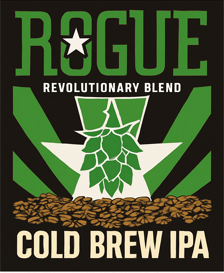 Etiket van Rogue Cold Brew IPA