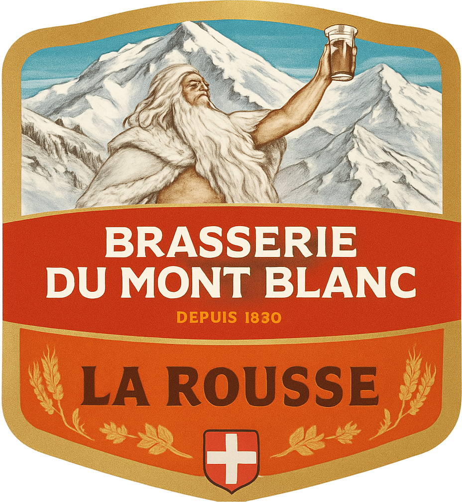 Etiket van La Rousse du Mont Blanc