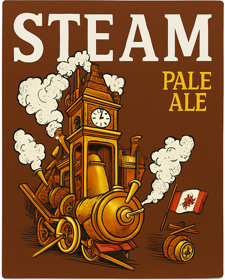 Etiket van Steamworks Pale Ale