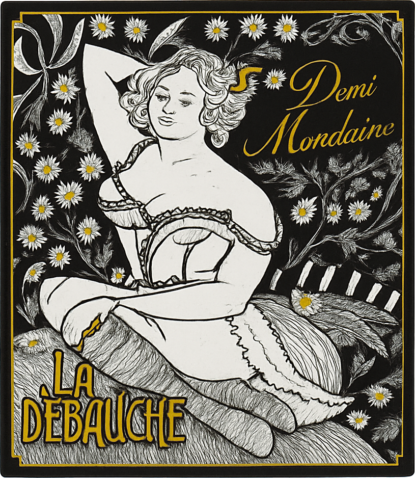 Etiket van La Débauche Demi Mondaine