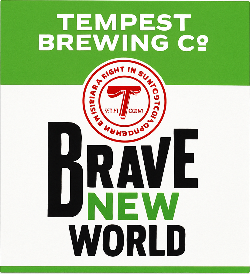 Etiket van Tempest Brave New World