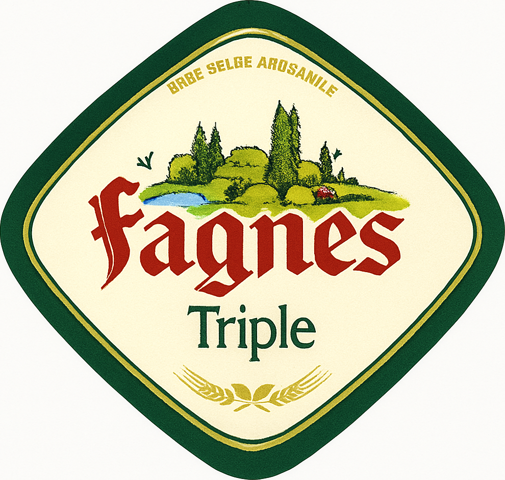 Etiket van Fagnes Tripel