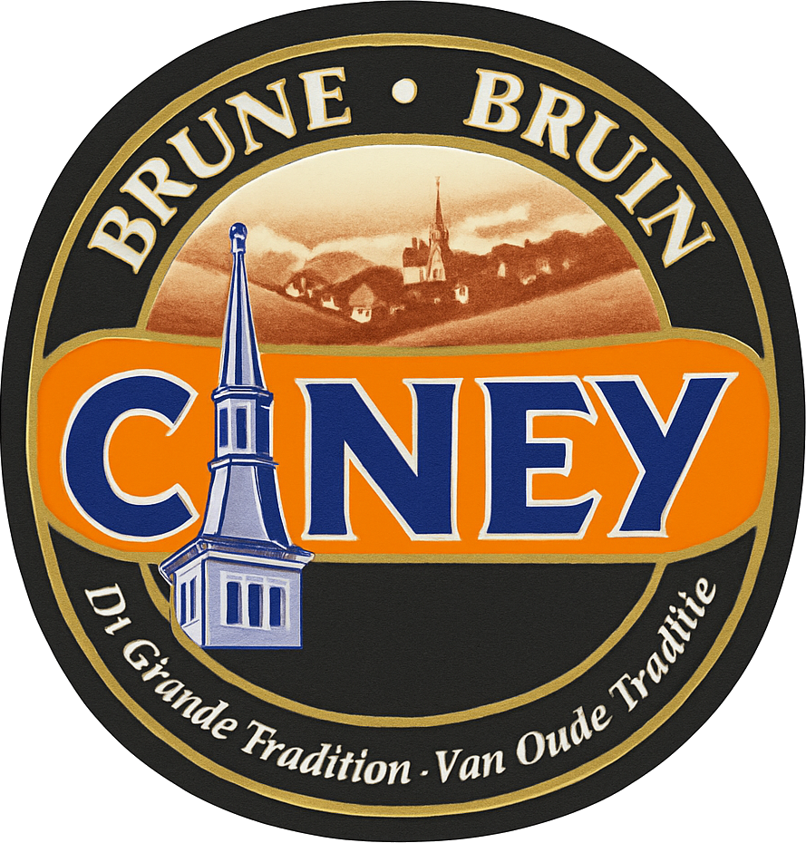 Etiket van Ciney Bruin