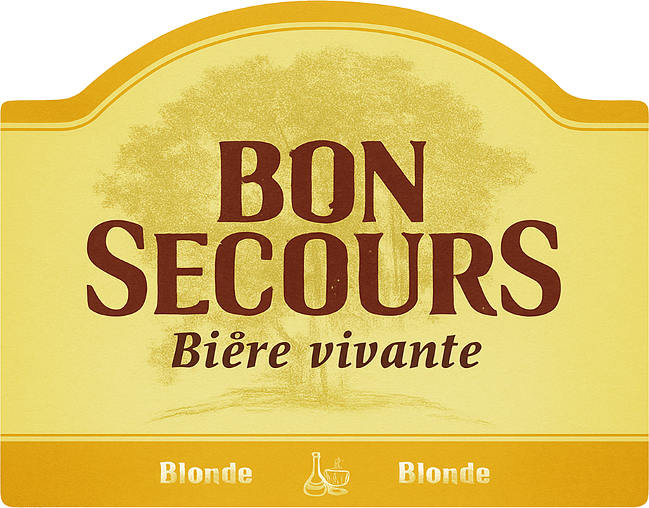 Etiket van Bon Secours Blonde