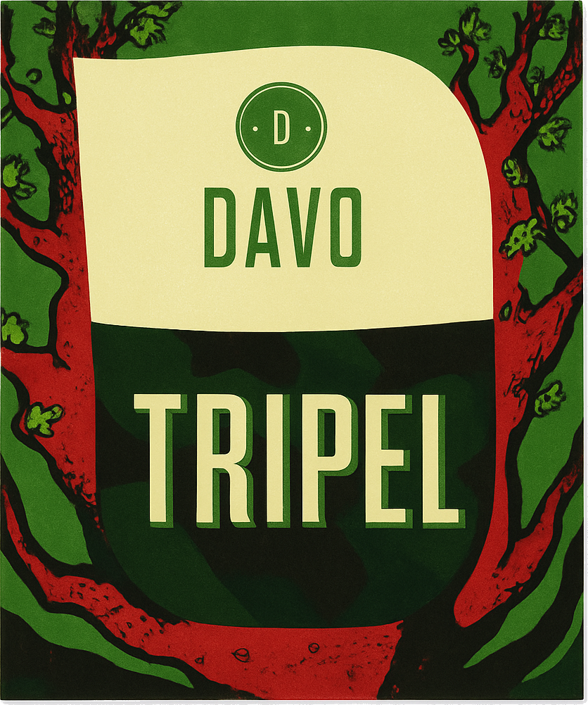 Etiket van DAVO Tripel