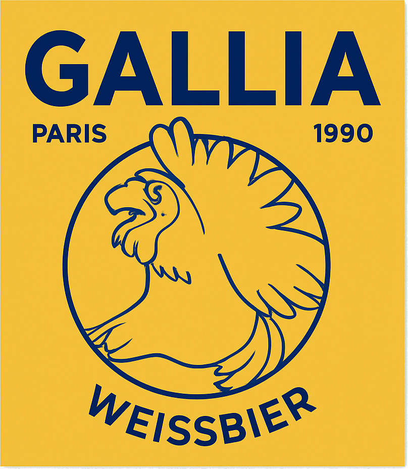 Etiket van Gallia Weissbier