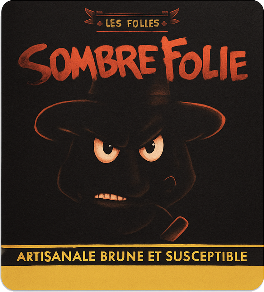 Etiket van De Sutter Sombre Folle