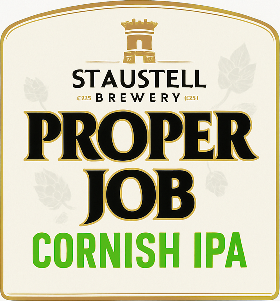 Etiket van St. Austell Proper Job