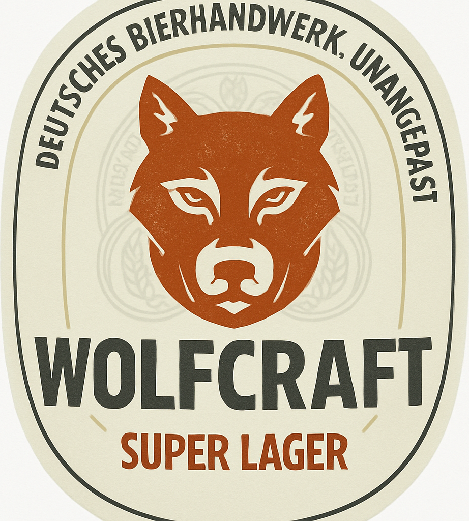 Etiket van Wolfscraft Super Lager
