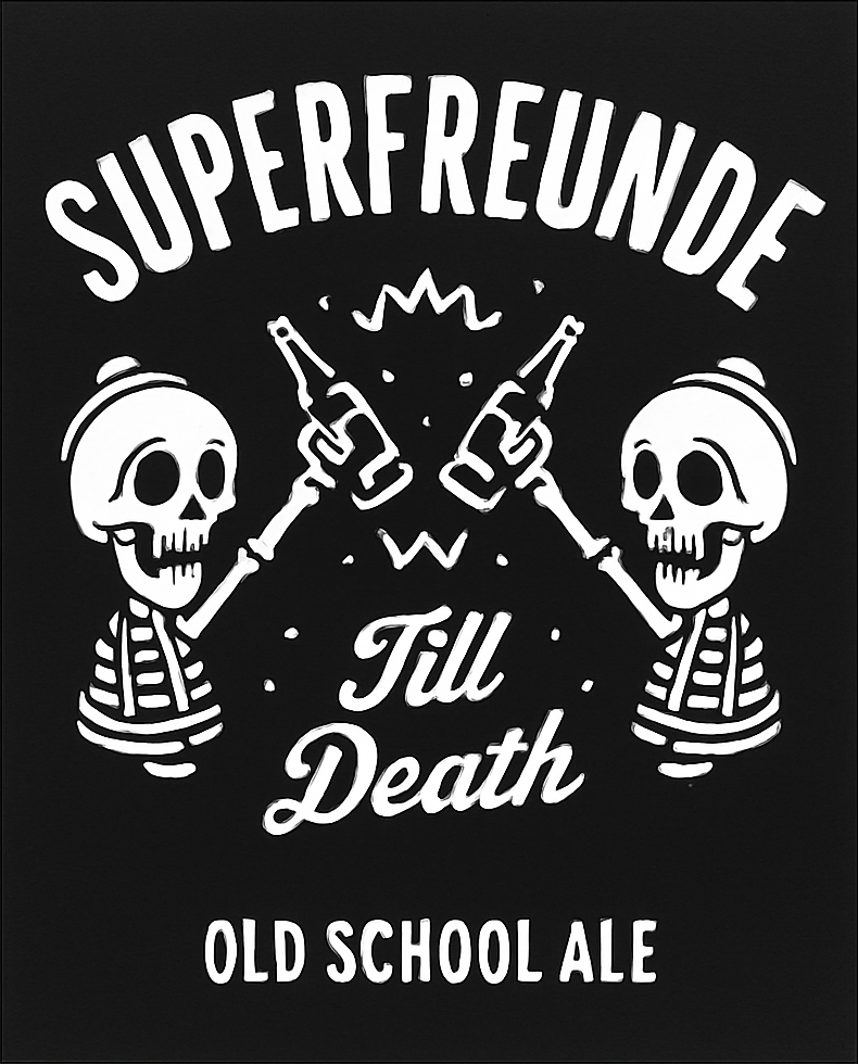 Etiket van Superfreunde Old School Ale