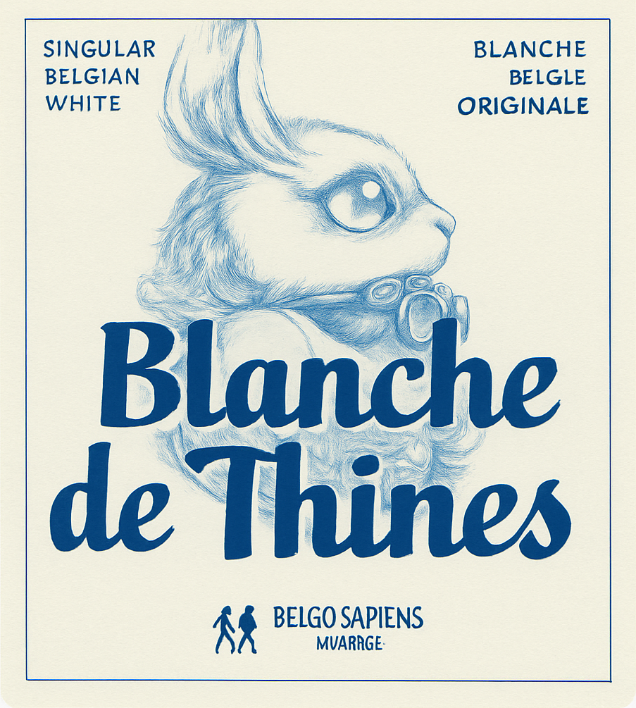 Etiket van Belgosapiens Blanche de Thines