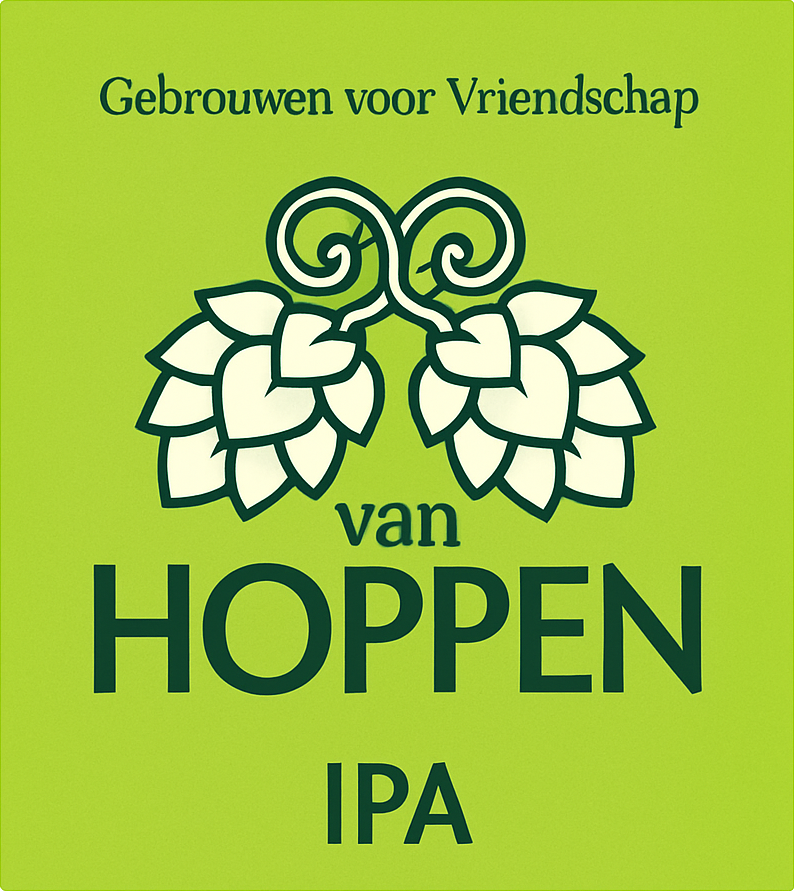 Etiket van Van Hoppen IPA