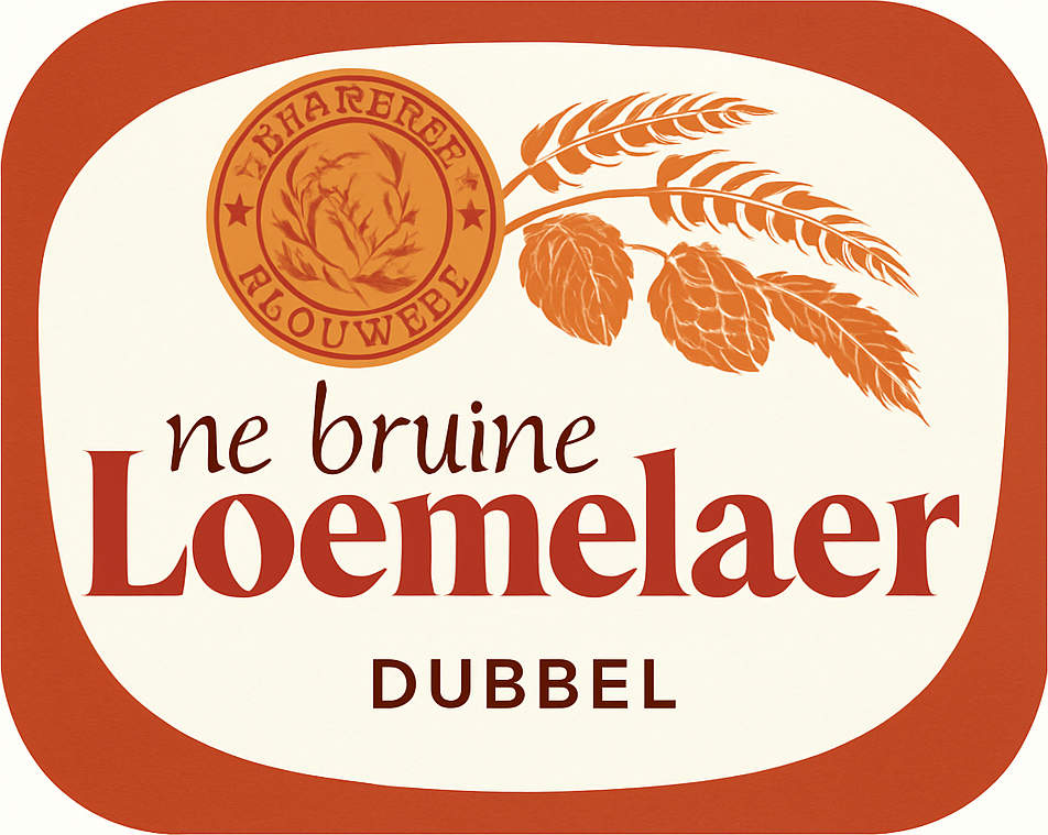 Etiket van Amai Ne Bruine Loemelaer