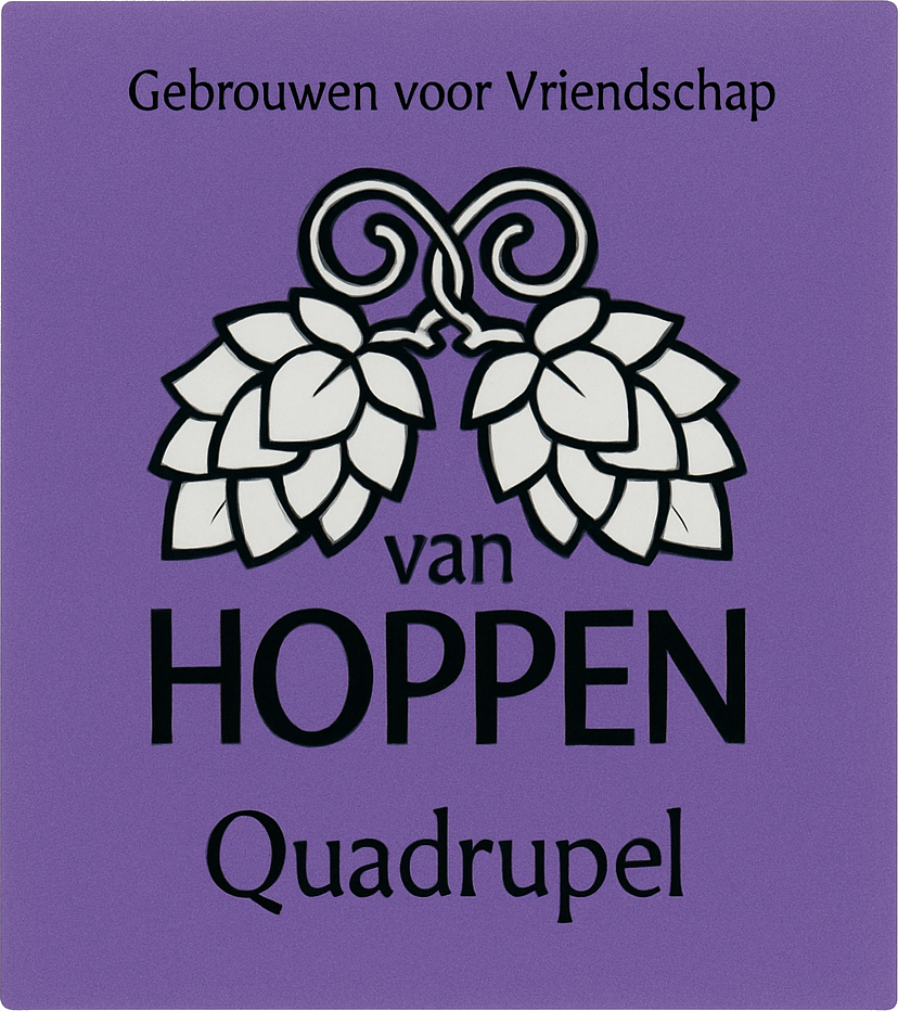 Etiket van Van Hoppen Quadrupel