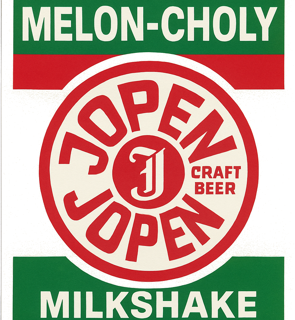 Etiket van Jopen Up On Melon-Choly Hill 