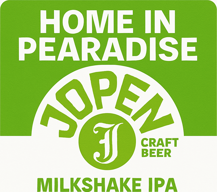 Etiket van Jopen Welcome In Pearadise