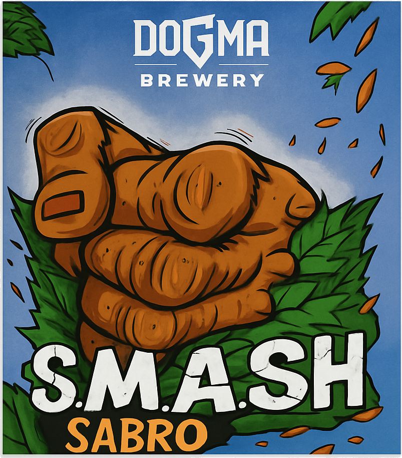 Etiket van Dogma SMASH Sabro Session IPA