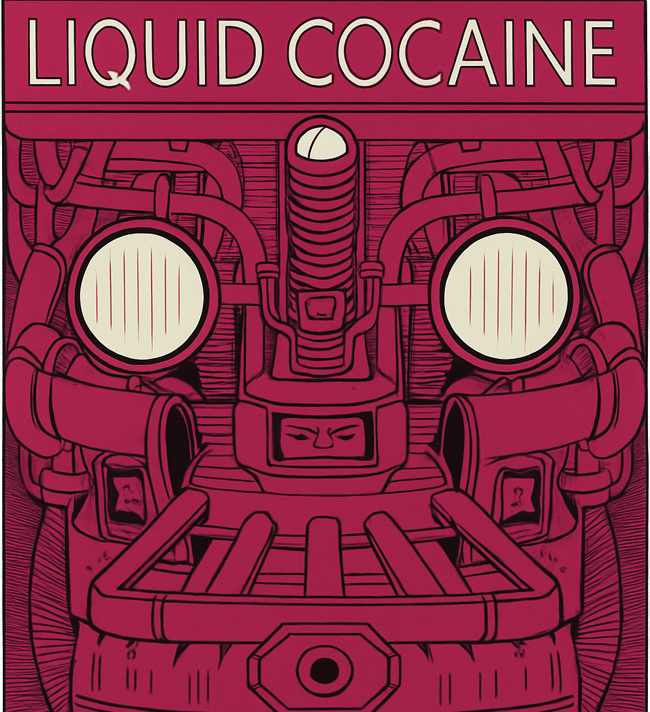 Etiket van Mad Scientist Liquid Cocaine DIPA