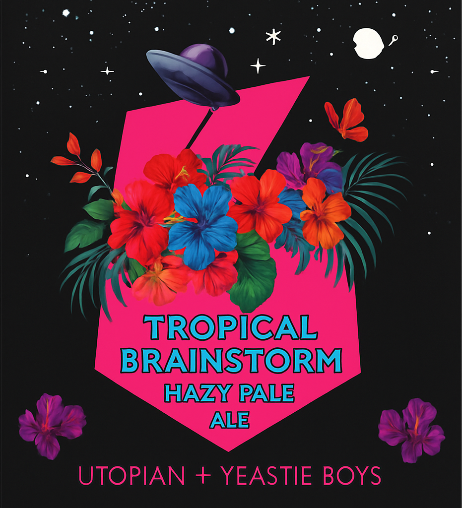 Etiket van Yeastie Boys Tropical Brainstorm