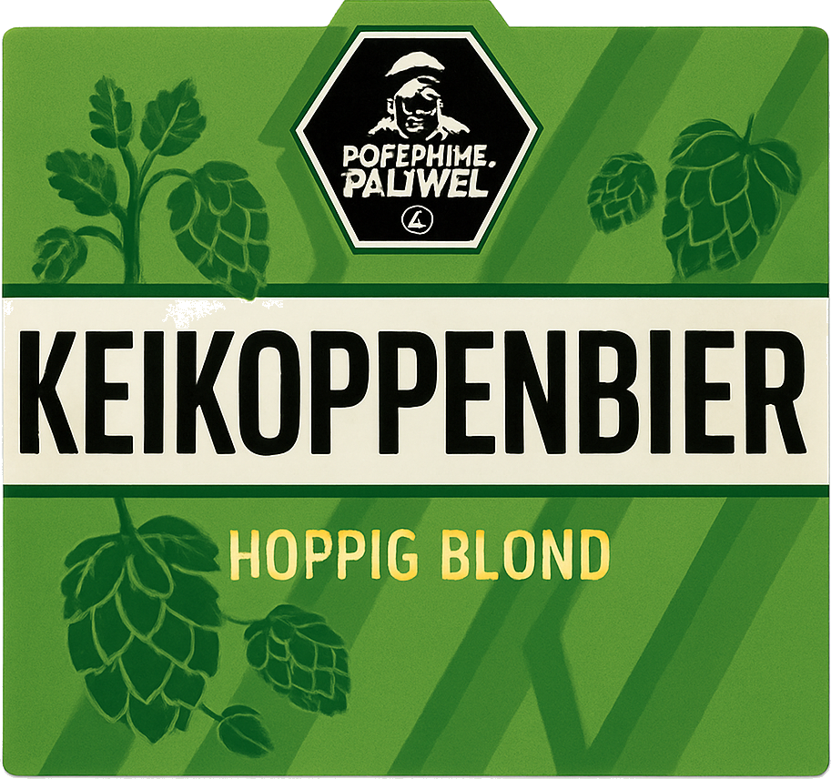 Etiket van Keikoppenbier