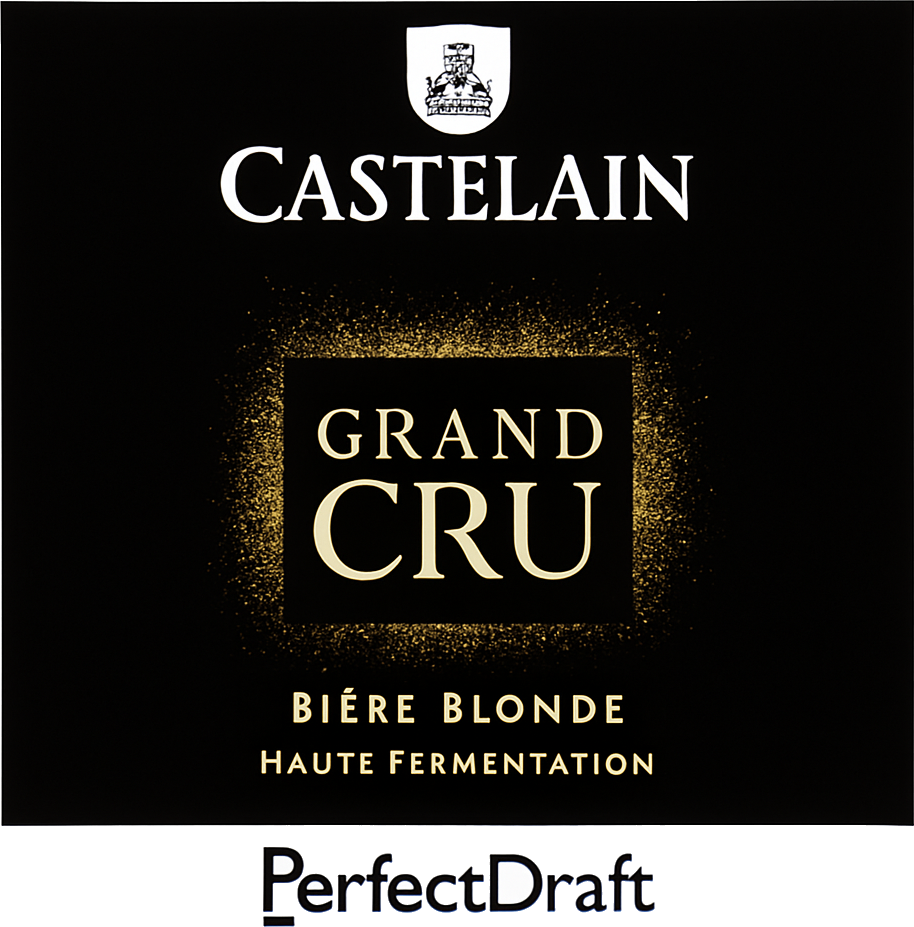 Etiket van Castelain Grand Cru PerfectDraft Vat 6L