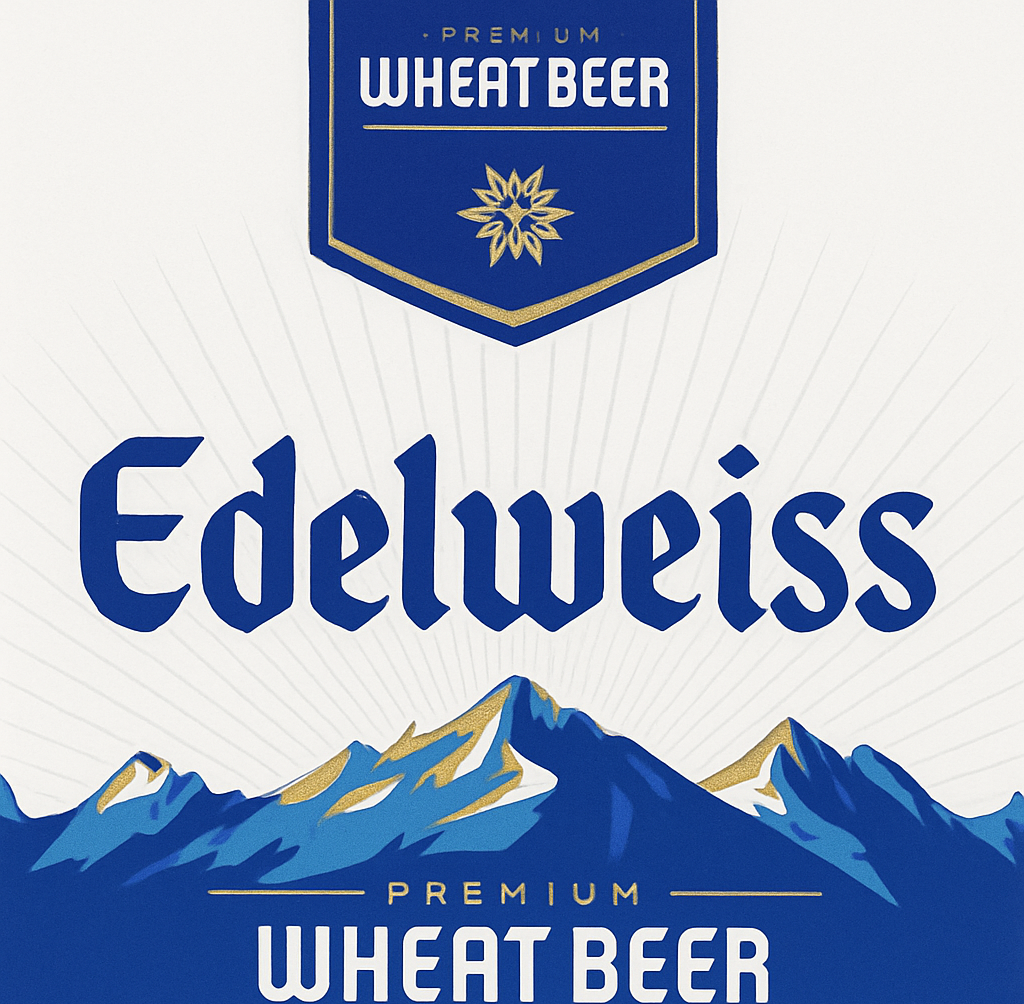 Etiket van Edelweiss Wheat