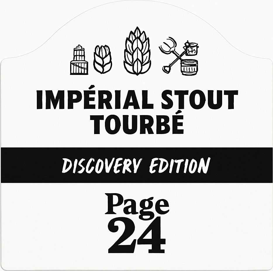 Etiket van Page 24 Imperial Stout Tourbé