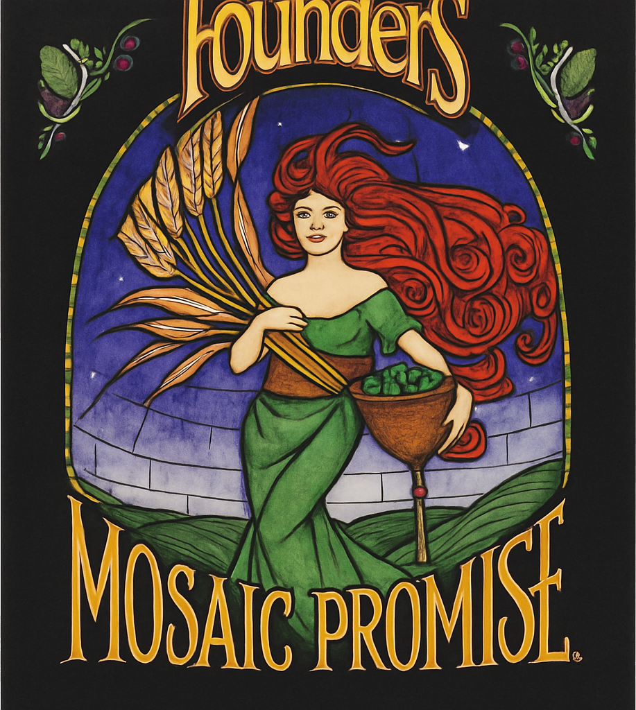 Etiket van Founders Mosaic Promise