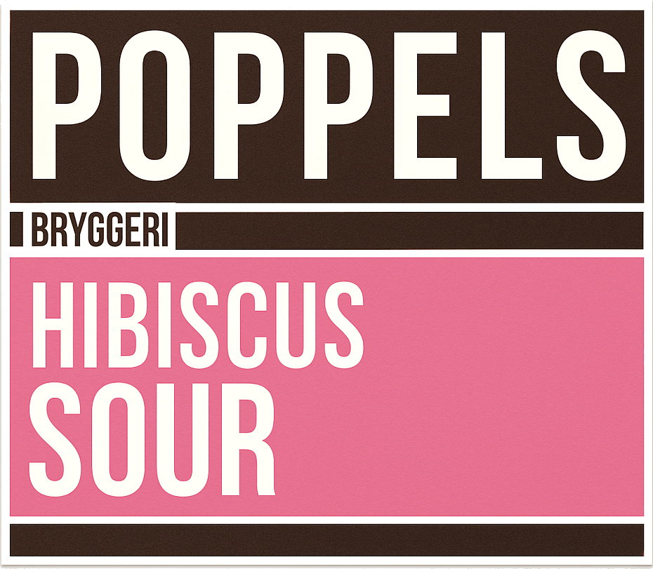 Etiket van Poppels Hibiscus Sour