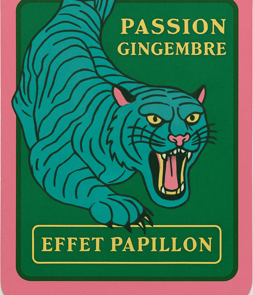Etiket van Effet Papillon Passion Gingembre