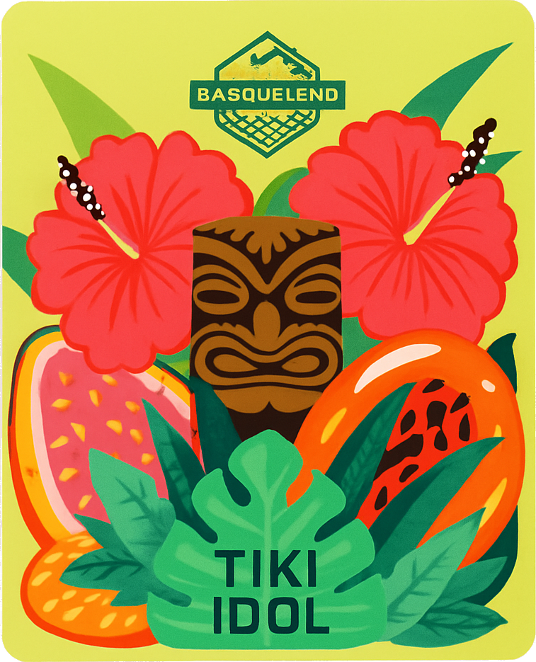 Etiket van Basqueland Tiki Idol