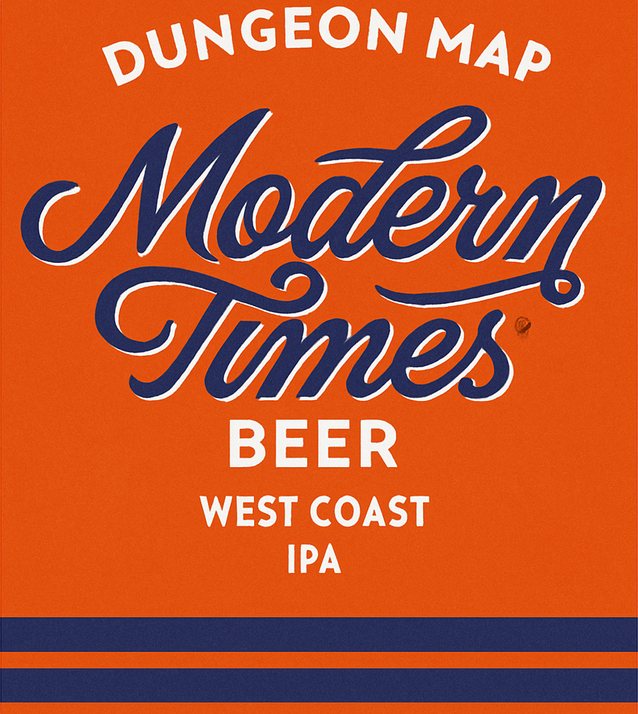 Etiket van Modern Times Dungeon Map