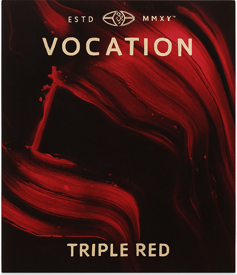 Etiket van Vocatio Triple Red