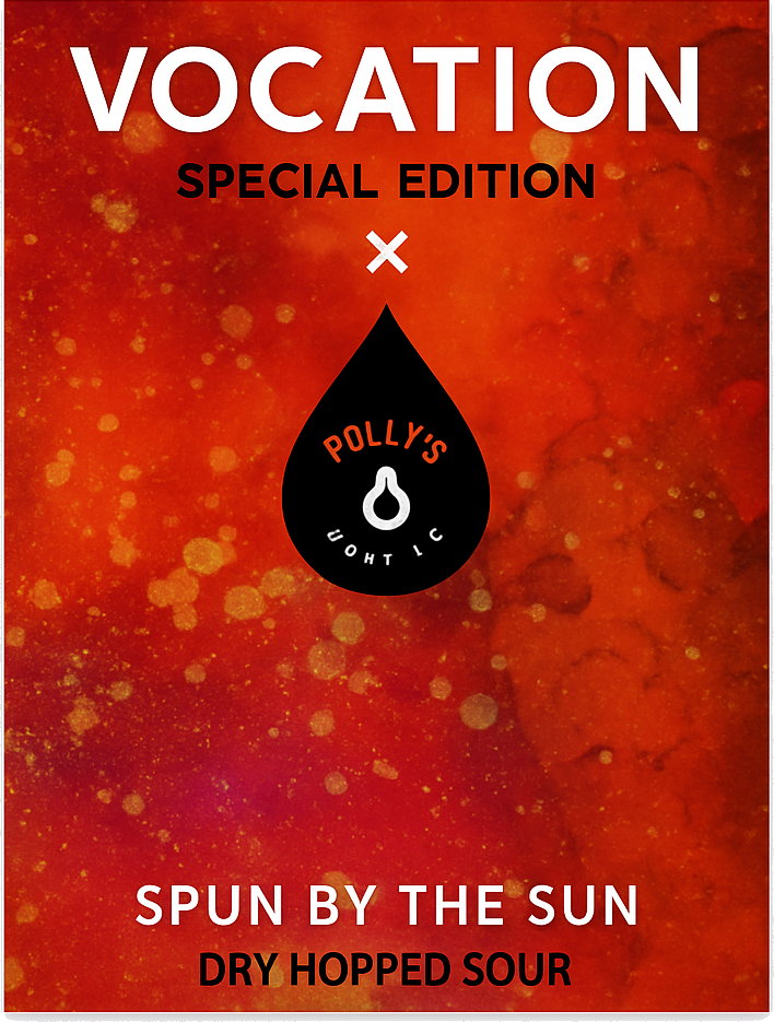 Etiket van Vocation x Polly's Spun By The Sun Sour