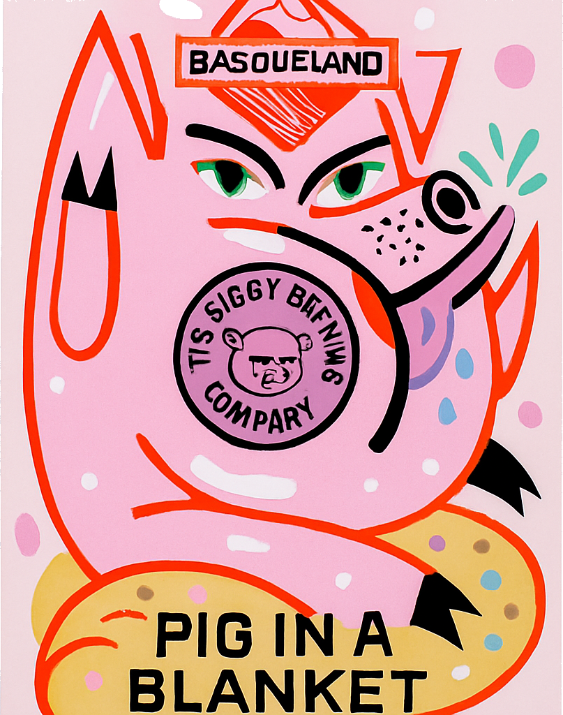 Etiket van Basqueland x The Piggy Brewing