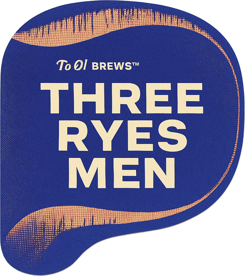 Etiket van Reuben's Three Ryes Men Brandy Barrel 2020