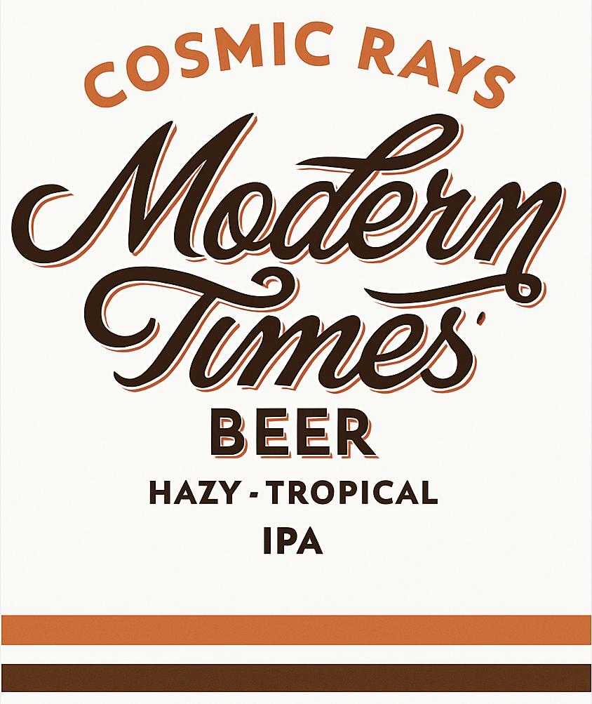 Etiket van Modern Times Cosmic Rays
