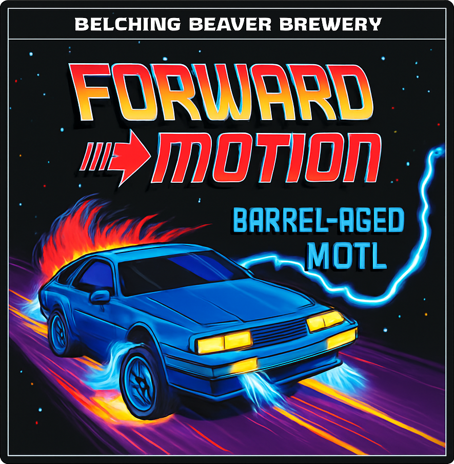 Etiket van Belching Beaver Forward Motion