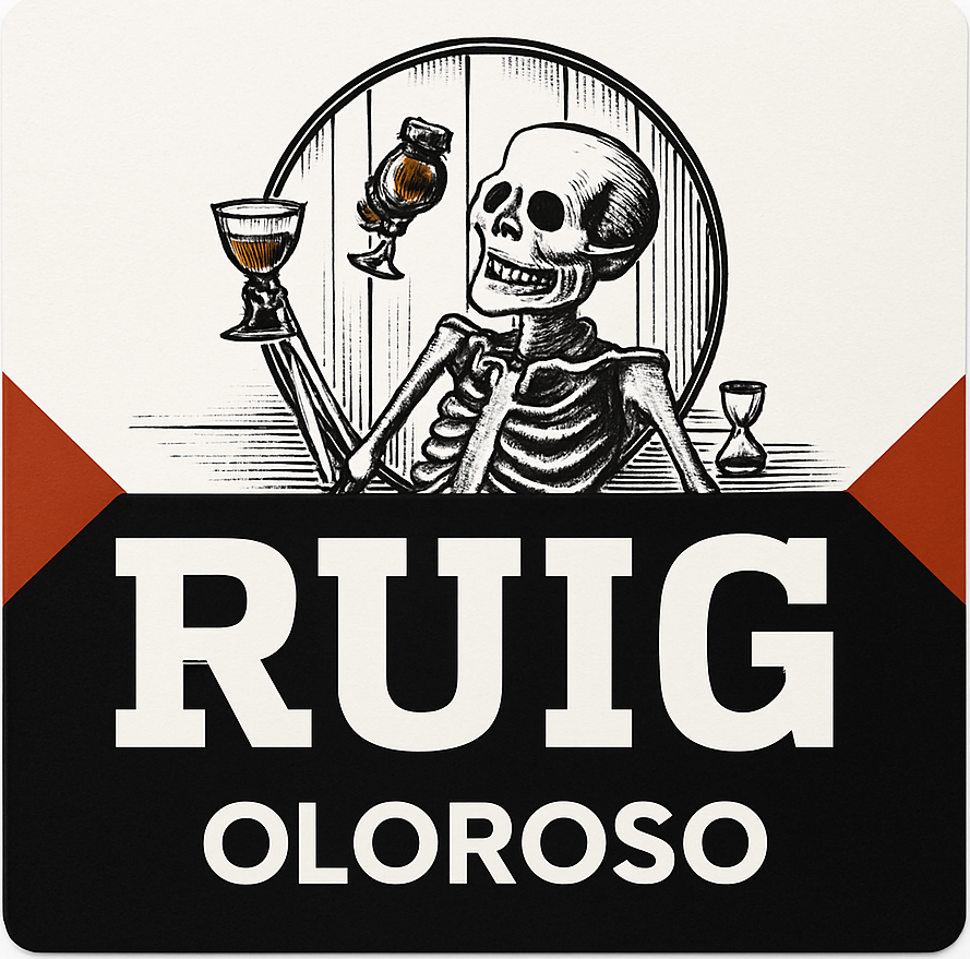 Etiket van Oproer RUIG Oloroso