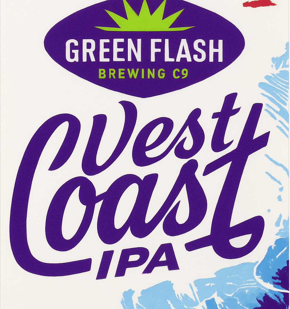 Etiket van Green Flash West Coast IPA