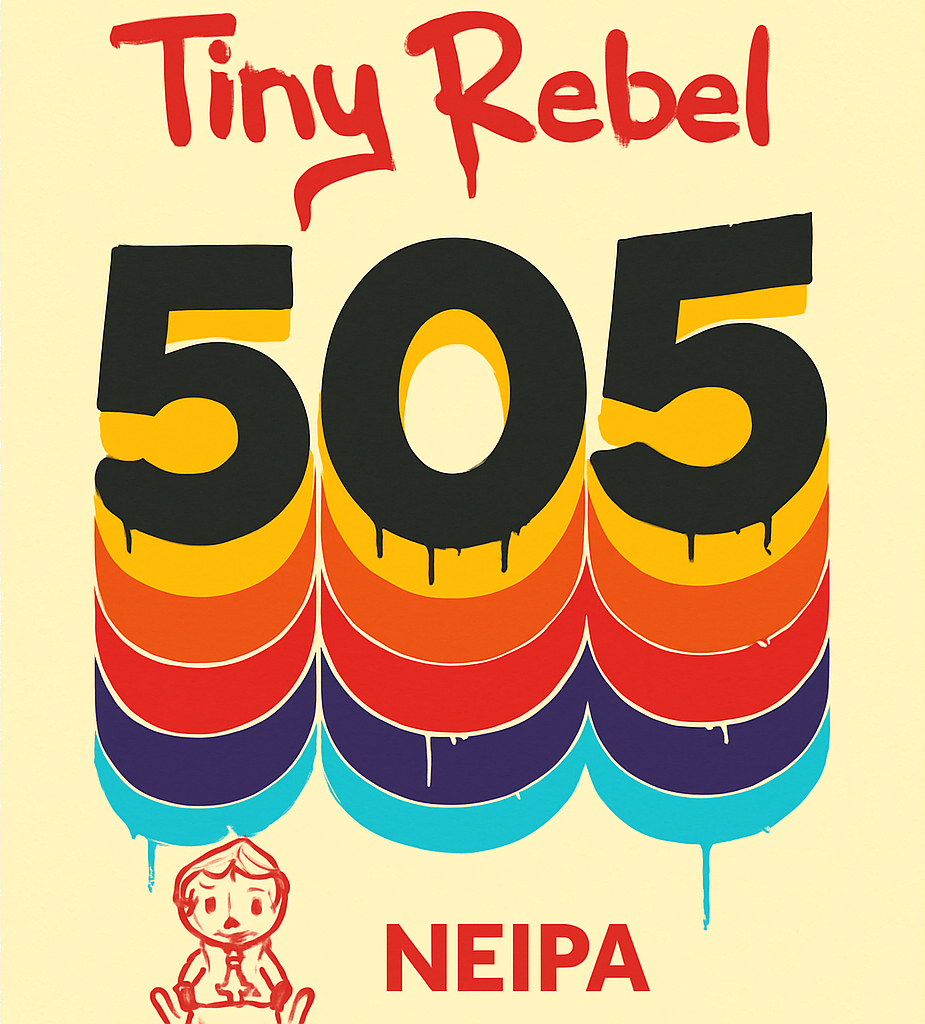Etiket van Tiny Rebel 505