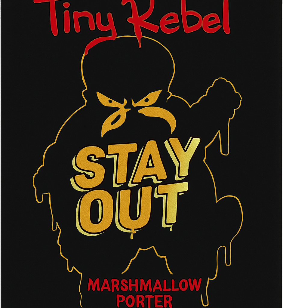 Etiket van Tiny Rebel Stay Out
