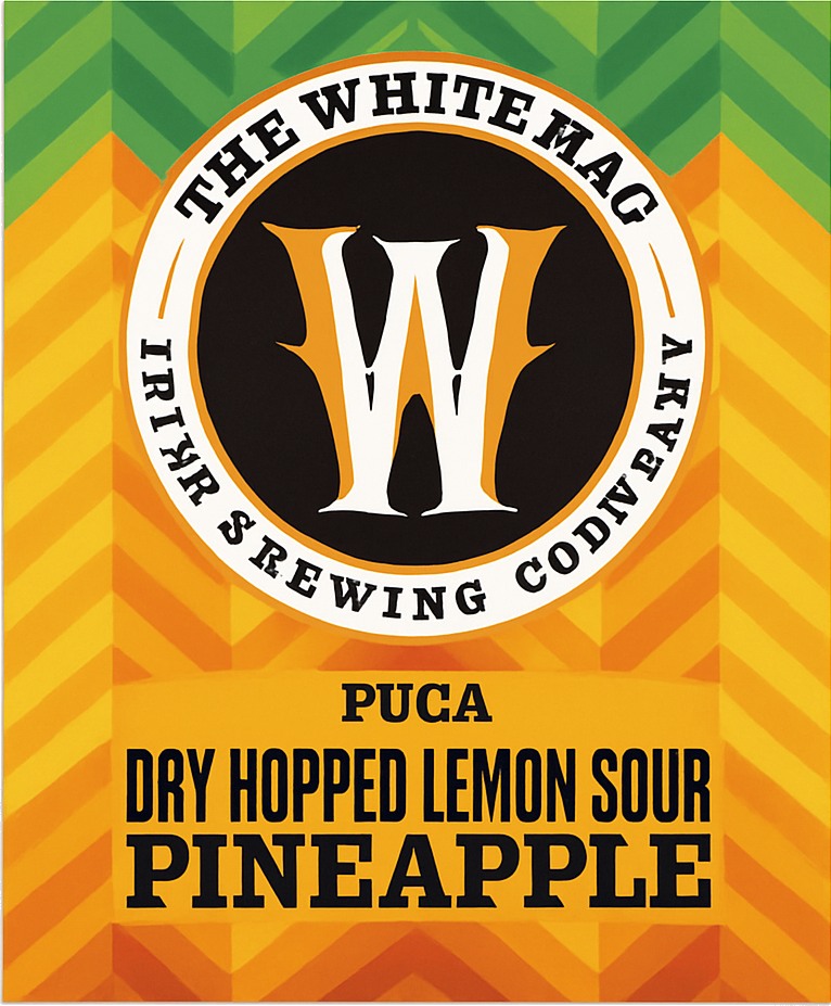 Etiket van White Hag Púca Pineapple