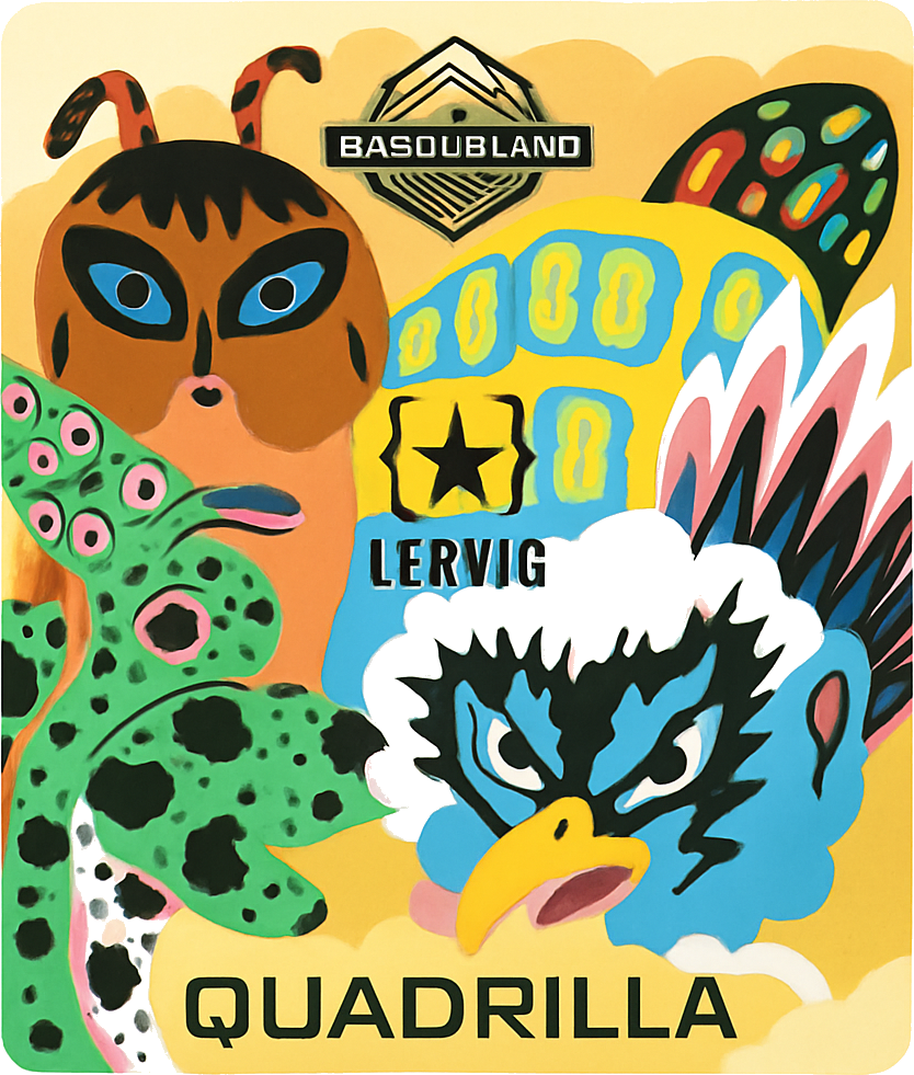 Etiket van Basqueland x Lervig - Quadrilla