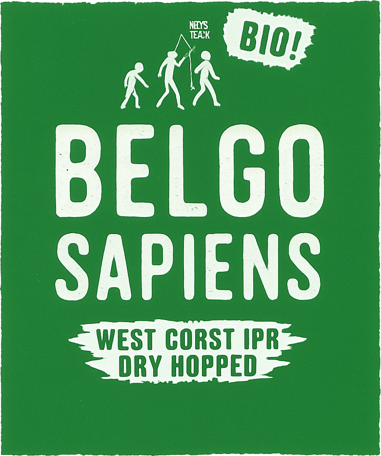 Etiket van Belgo Sapiens West Coast IPA Bio