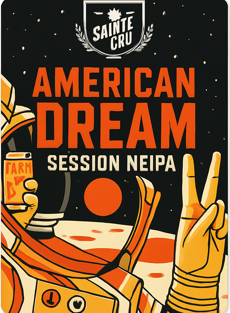 Etiket van Sainte Cru American Dream