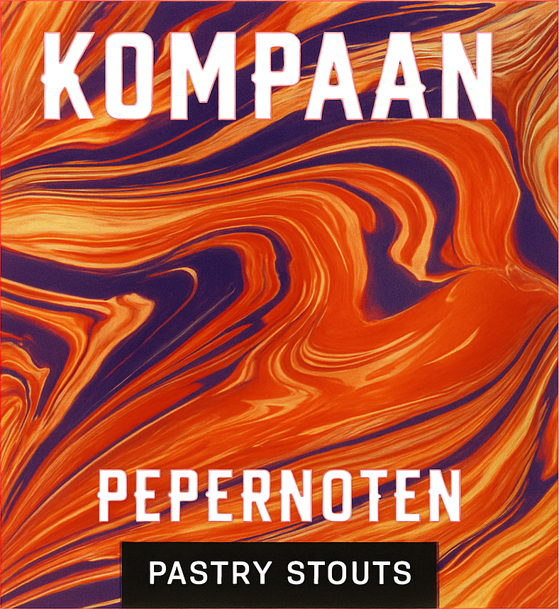 Etiket van Kompaan Pastry Stout Pepernoten